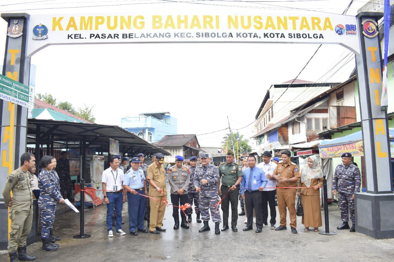 Peresmian Kampung Bahari Nusantara Bkn Oleh Tni Al Sibolga Sinergi